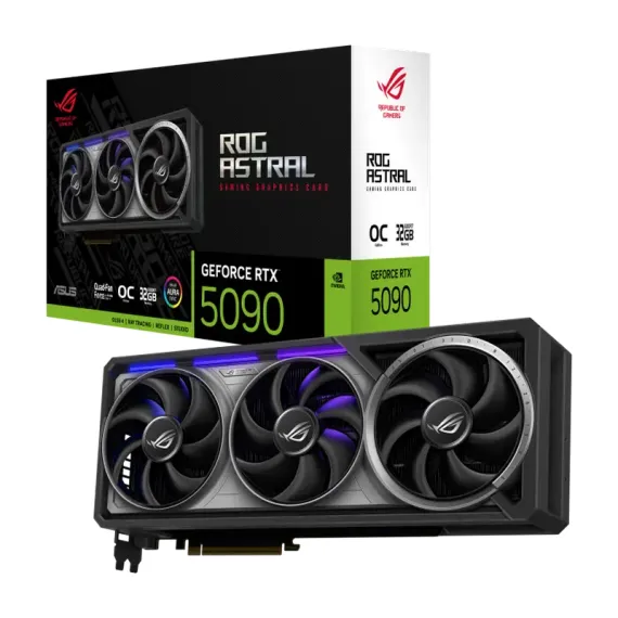 ВИДЕОКАРТА ASUS ROG-ASTRAL-RTX5090-O32G-GAMING, 32 ГБ GDDR7 512БИТ
