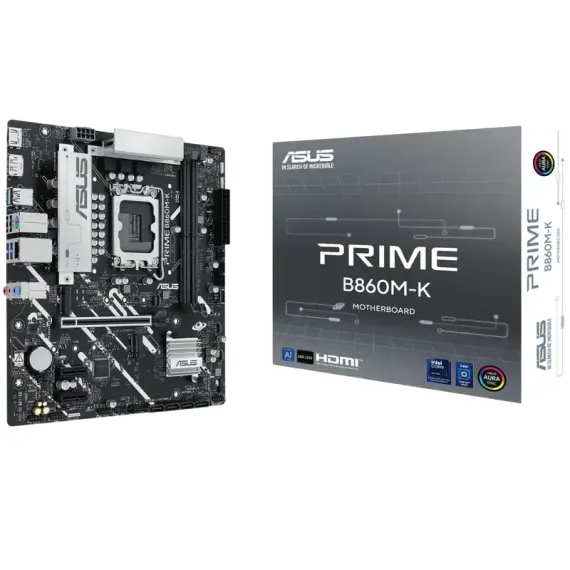 МАТЕРИНСКАЯ ПЛАТА ASUS PRIME B860M-K, LGA1851, AMD B860, MICRO-ATX