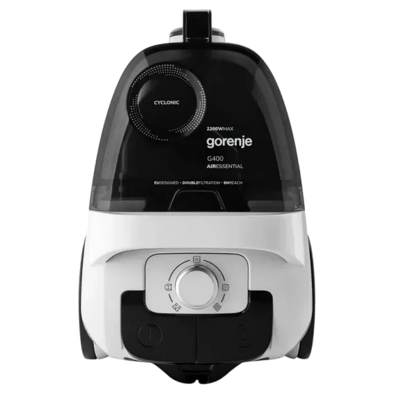 ПЫЛЕСОС GORENJE VC2201G4AEW, БЕЛЫЙ | ЧЕРНЫЙ