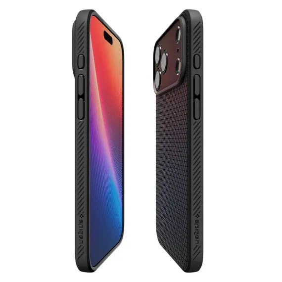 ЧЕХОЛ SPIGEN LIQUID AIR ДЛЯ APPLE IPHONE 17 PRO, МАТОВЫЙ ЧЕРНЫЙ