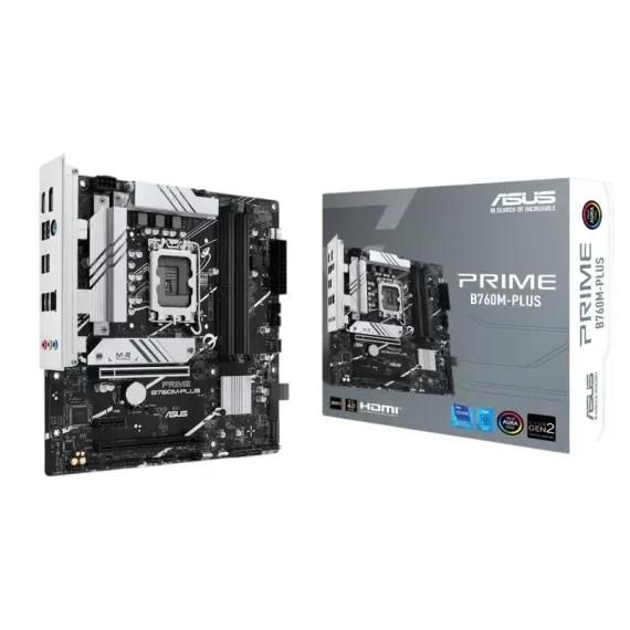 МАТЕРИНСКАЯ ПЛАТА ASUS PRIME B760M-PLUS, LGA1700, INTEL B760, MICRO-ATX