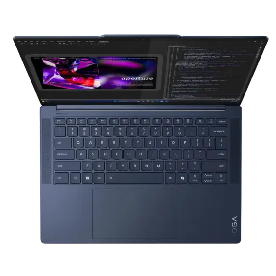 НОУТБУК 14,5" LENOVO YOGA SLIM 7 14Q8X9, COSMIC BLUE, QUALCOMM SNAPDRAGON X ELITE X1E-78-100, 32ГБ/1024ГБ, WINDOWS 11 HOME