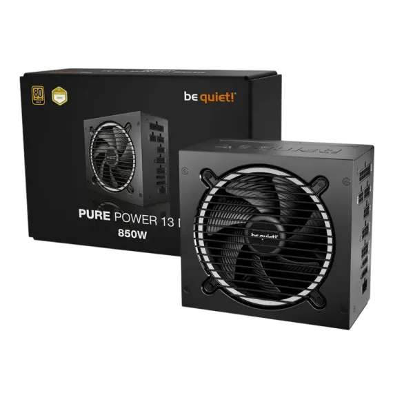 БЛОК ПИТАНИЯ ДЛЯ КОМПЬЮТЕРОВ BE QUIET! PURE POWER 13 M, 850ВТ, ATX, ПОЛНОСТЬЮ МОДУЛЬНЫЙ
