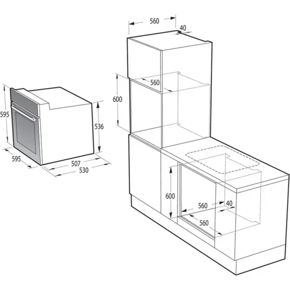 ЭЛЕКТРИЧЕСКИЙ ДУХОВОЙ ШКАФ GORENJE BO635E1B, ЧЕРНЫЙ