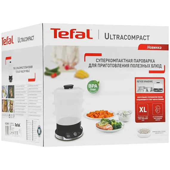 ПАРОВАРКА TEFAL VC204810, ЧЁРНЫЙ