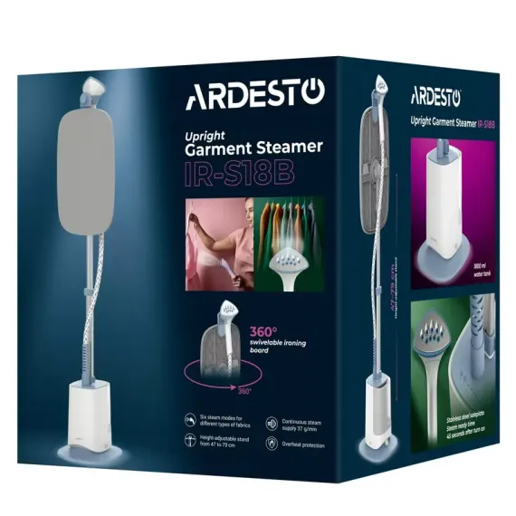 СТАЦИОНАРНЫЙ ОТПАРИВАТЕЛЬ ARDESTO IR-S18B, БЕЛЫЙ