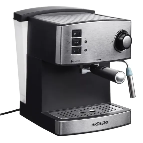 КОФЕВАРКА РОЖКОВАЯ ARDESTO YCM-E1600, 850ВТ, НЕРЖАВЕЮЩАЯ СТАЛЬ