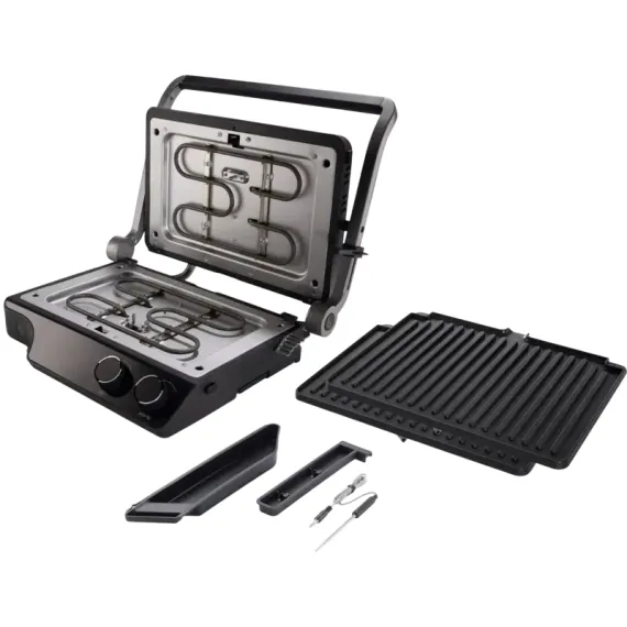 ЭЛЕКТРИЧЕСКИЙ ГРИЛЬ HISENSE HCG2000XXL, 2000ВТ, ЧЁРНЫЙ