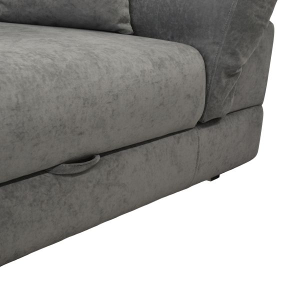 CANAPEA EXTENSIBILĂ NEAPOLI DARK GREY
