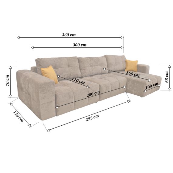 CANAPEA EXTENSIBILĂ SYDNEY BROWN