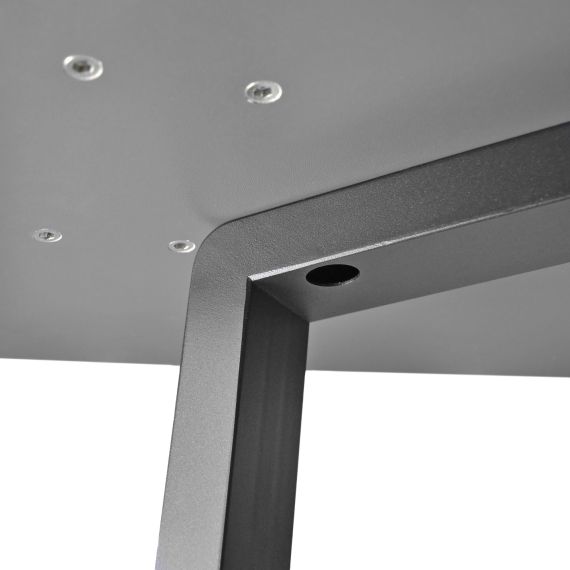 MASĂ FRIDA MARMURĂ NEAGRĂ+BLACK LEGS 150X80