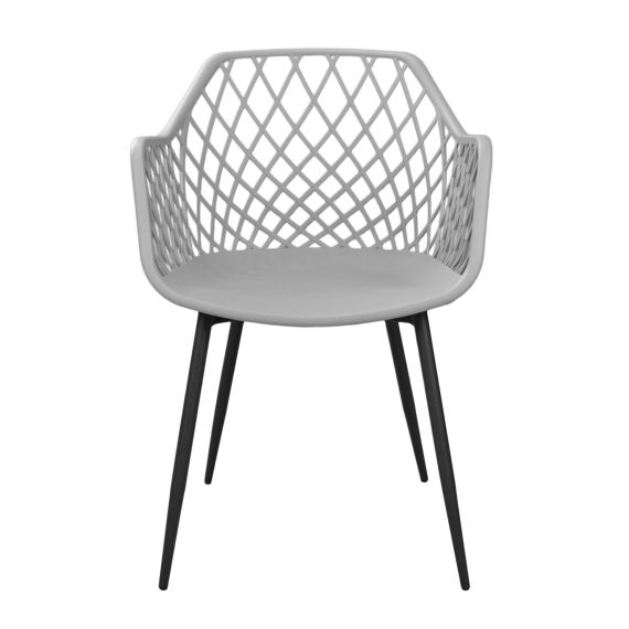 SCAUN SL-7019 GREY+BLACK LEGS