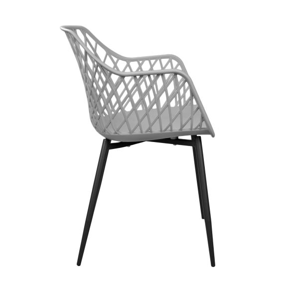 SCAUN SL-7019 GREY+BLACK LEGS