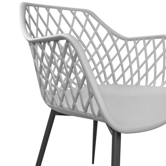 SCAUN SL-7019 GREY+BLACK LEGS