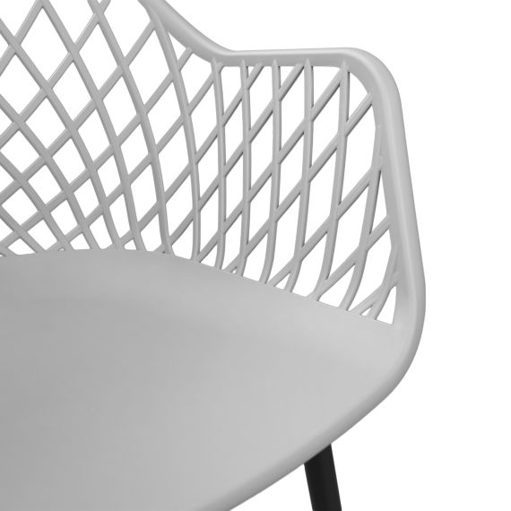 SCAUN SL-7019 GREY+BLACK LEGS