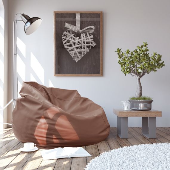 BEAN-BAG PIELE ECO BROWN