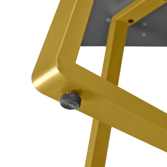 MASĂ FRIDA MARMURĂ NEAGRĂ+GOLDEN LEGS 180X90