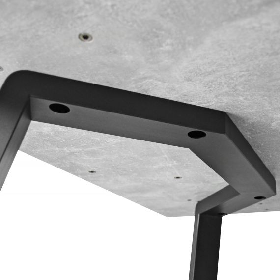 MASĂ FRIDA BETON+BLACK LEGS 135X75