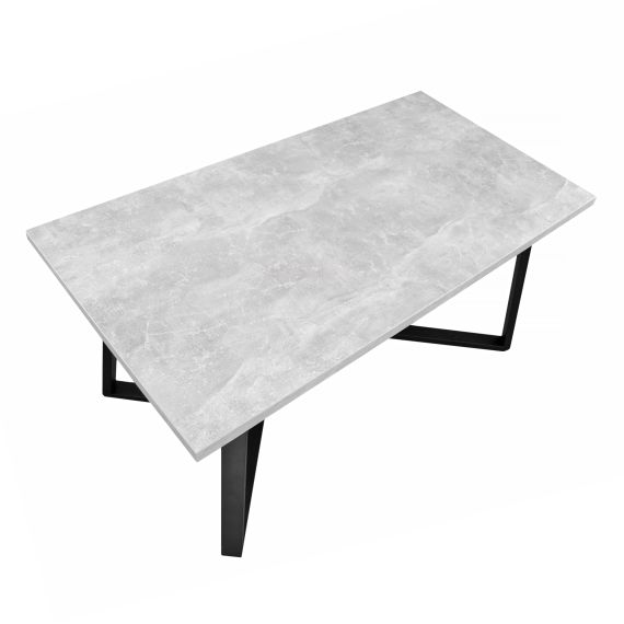 MASĂ FRIDA BETON+BLACK LEGS 135X75