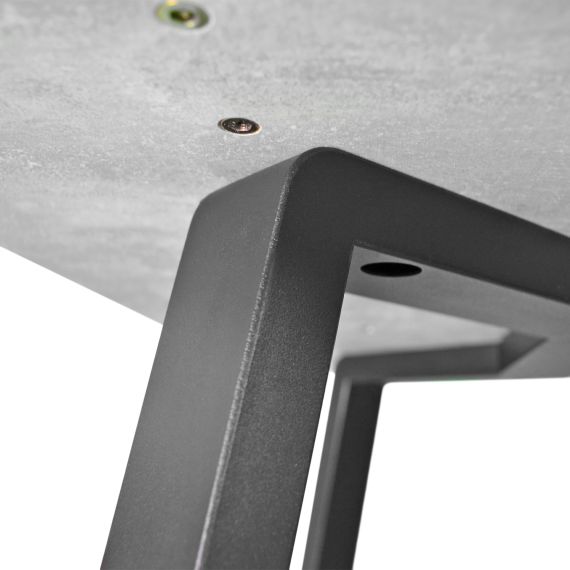 MASĂ FRIDA BETON+BLACK LEGS 135X75