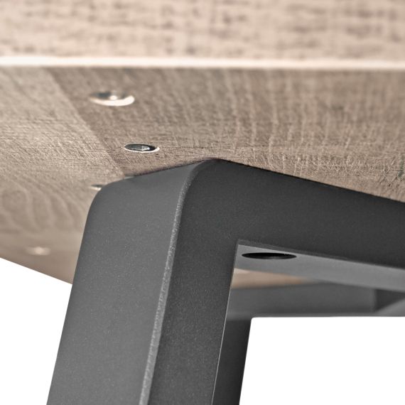 MASĂ FRIDA COLONIAL+BLACK LEGS 150X80