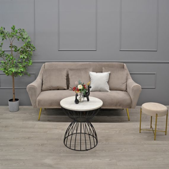 CANAPEA GLORIOSA 3 LIGHT BROWN