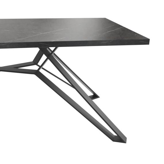 MASĂ SELENA MARMURĂ NEAGRĂ 180X90