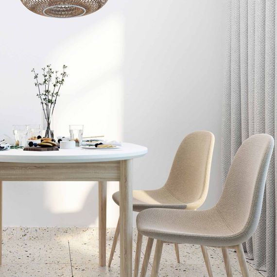 MASĂ EXTENSIBILĂ TB-07 BEIGE+TRANSPRINT LEGS 120/150X95