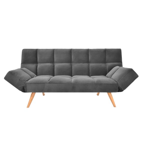 CANAPEA EXTENSIBILĂ LM-58 GREY CATIFEA