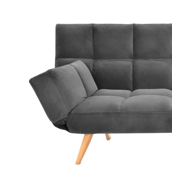 CANAPEA EXTENSIBILĂ LM-58 GREY CATIFEA