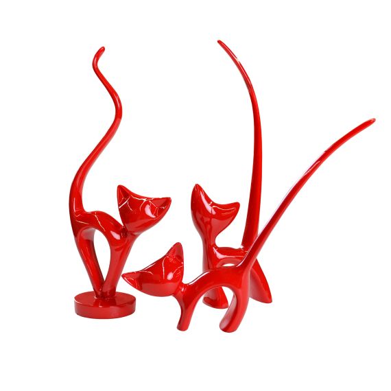 SET SUVENIRE DECO PISICI RED