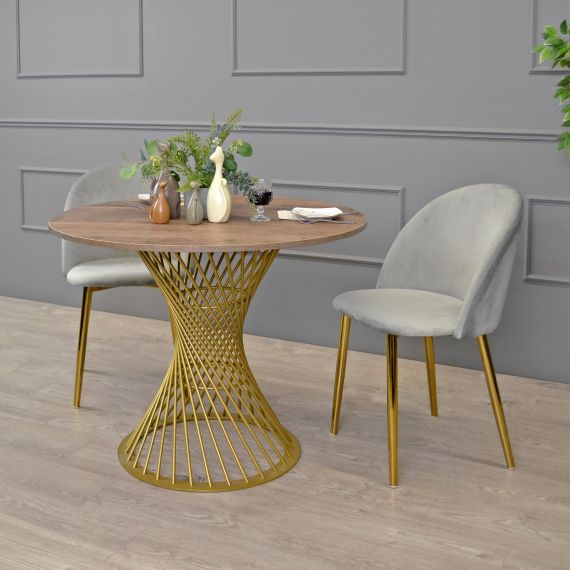 MASĂ FELICIA COLONIAL+GOLDEN LEG ∅100