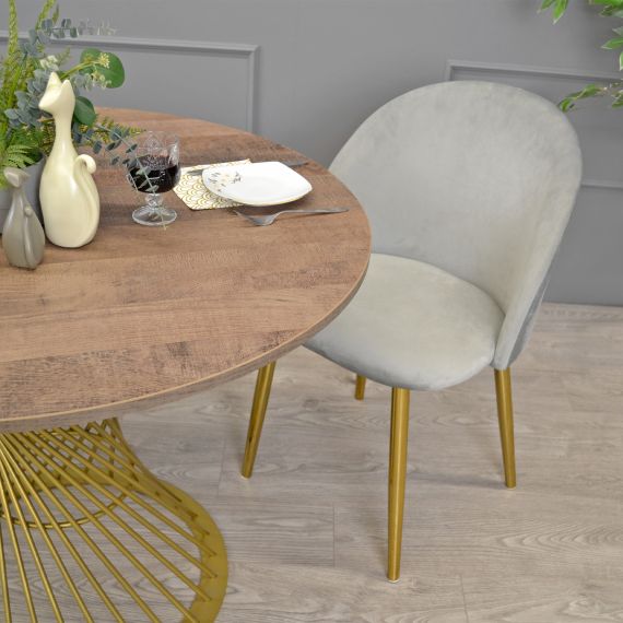 MASĂ FELICIA COLONIAL+GOLDEN LEG ∅100