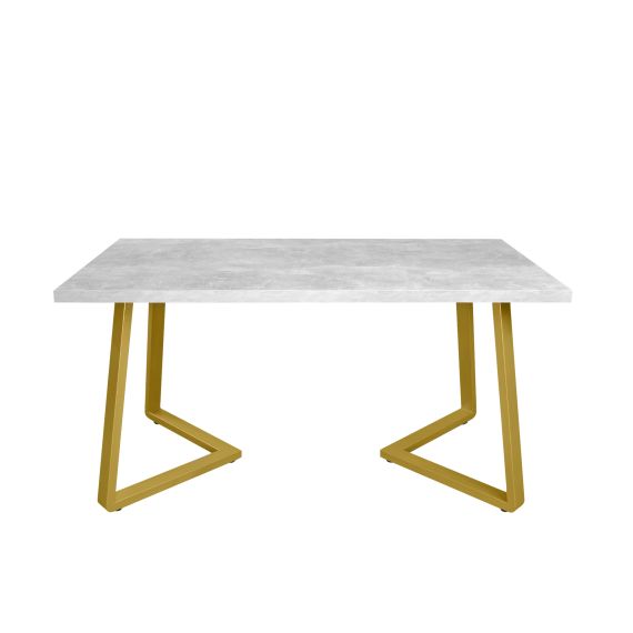 MASĂ FRIDA BETON+GOLDEN LEGS 150X80
