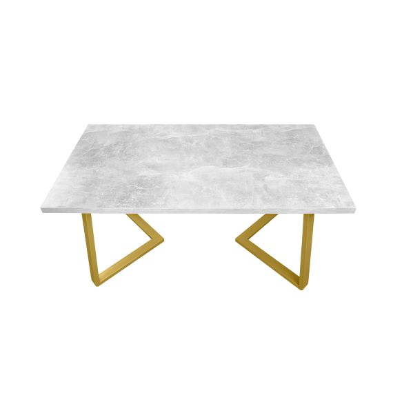 MASĂ FRIDA BETON+GOLDEN LEGS 150X80
