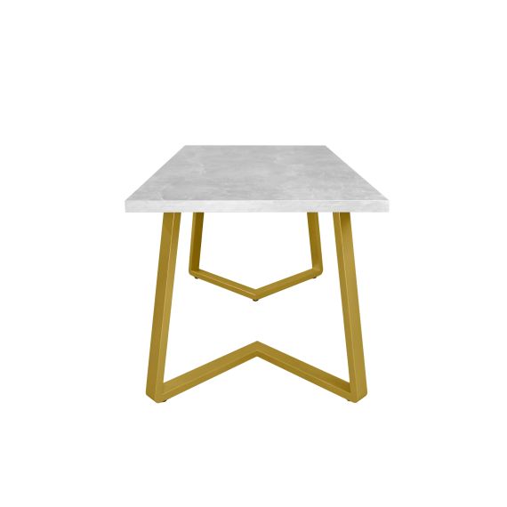 MASĂ FRIDA BETON+GOLDEN LEGS 150X80