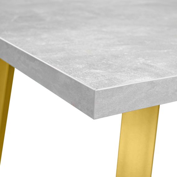 MASĂ FRIDA BETON+GOLDEN LEGS 150X80