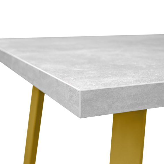MASĂ FRIDA BETON+GOLDEN LEGS 180X90