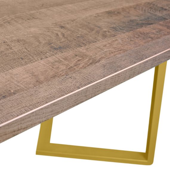 MASĂ FRIDA COLONIAL+GOLDEN LEGS 180X90