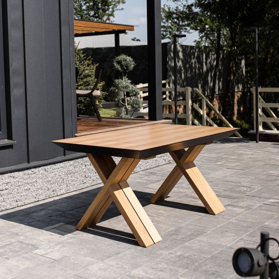 MASĂ EXTENSIBILĂ MADRID NATURAL WOOD+WOOD LEGS