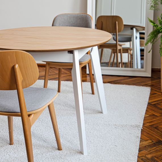 MASA EXTENSIBILA MARS NATURAL TOP+WHITE LEG 1000(+400)*H750