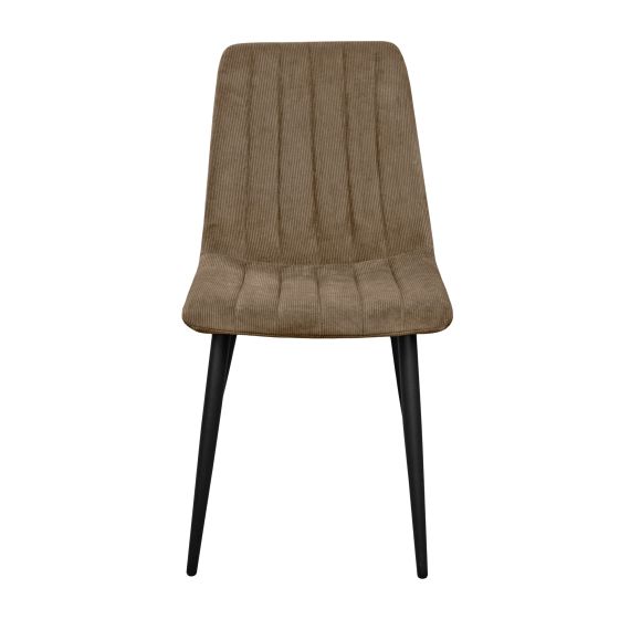 SCAUN DC-90 BGF166-7 BROWN VELVET+BLACK LEGS