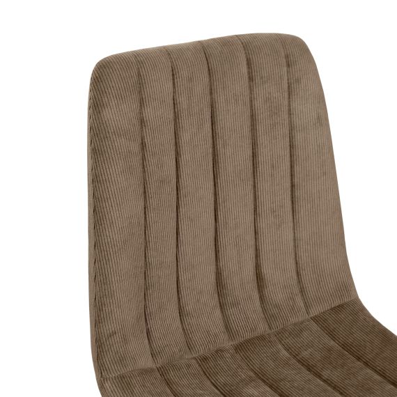 SCAUN DC-90 BGF166-7 BROWN VELVET+BLACK LEGS