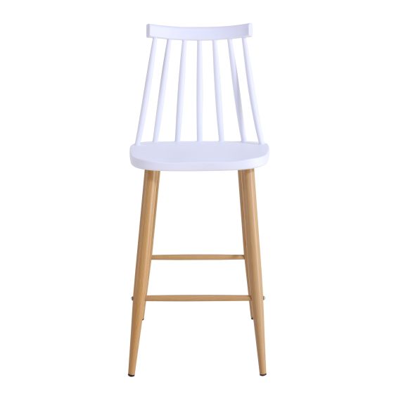 SCAUN BAR JACK WHITE+TRANSPRINT LEGS