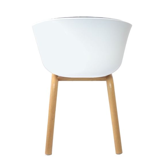 SCAUN CORTEZ-F WHITE-GREY