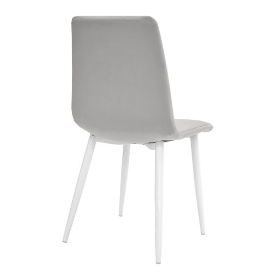 SCAUN DC-90P N14 CATIFEA GREY+WHITE LEGS