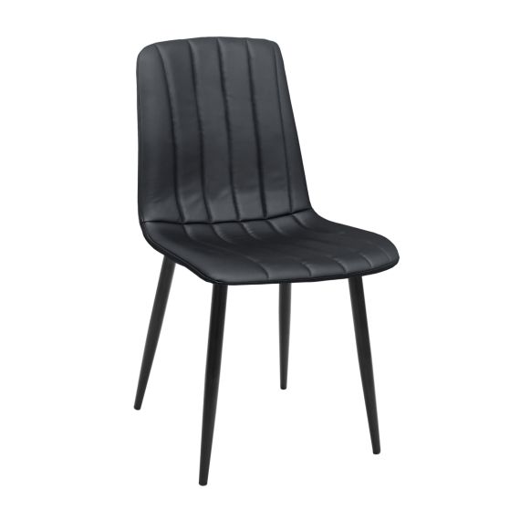 SCAUN DC-90P BLACK+BLACK LEGS