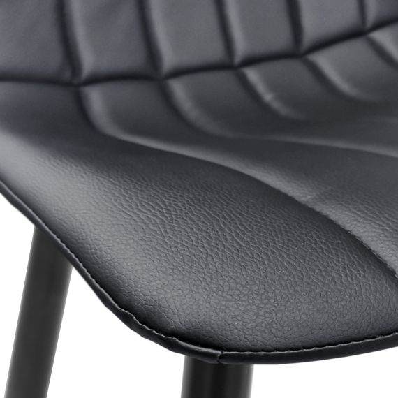 SCAUN DC-90P BLACK+BLACK LEGS