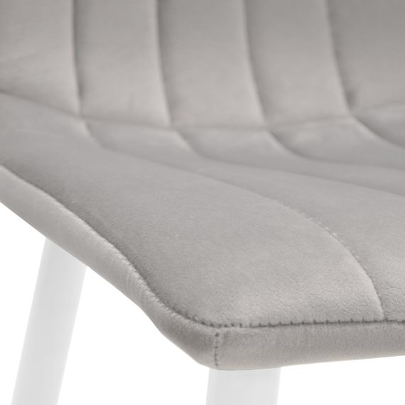 SCAUN DC-90P N14 CATIFEA GREY+WHITE LEGS