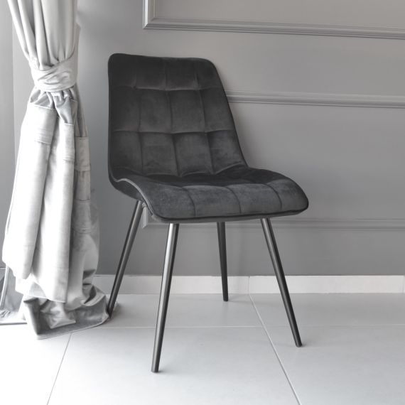 SCAUN CAPELLA CATIFEA BLACK HLR66+BLACK LEGS